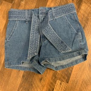 J. Crew Denim Shorts with tie - size 2